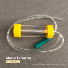 Extractor de moco de plástico desechable con filtro